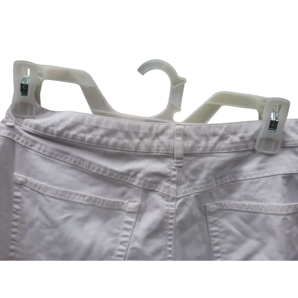 TALBOTS Petites Size 10 Stretch White Capris - Picture 4 of 4